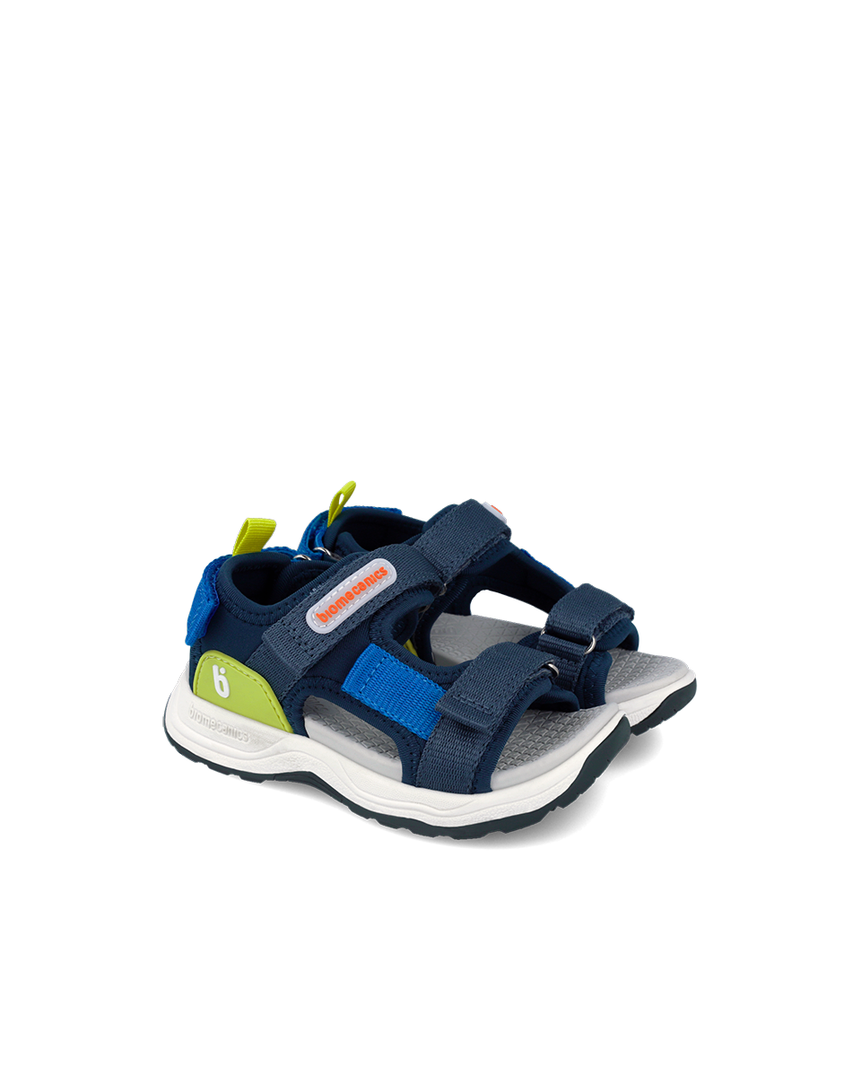 Sandales de sport pour garçon – Bleu Marine et Vert Lime REF: 262242-A089 – Image 4