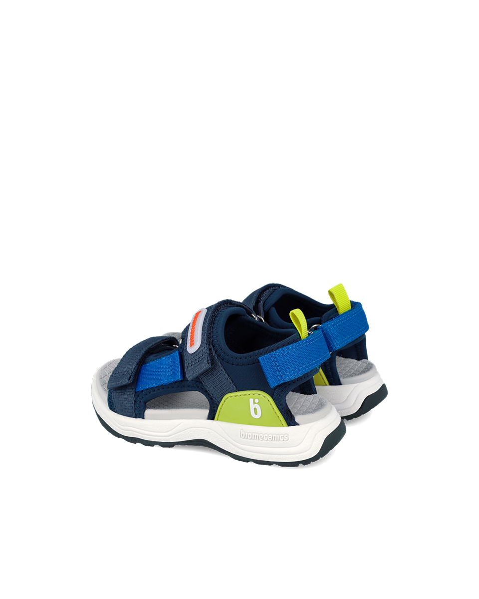 Sandales de sport pour garçon – Bleu Marine et Vert Lime REF: 262242-A089 – Image 3
