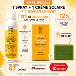 Pack AURACY spray 150ml + ecran invisible + Savon (gratuit)