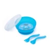 Canpol Bol avec Couverts et Couvercle 350ml Bleu 21/300