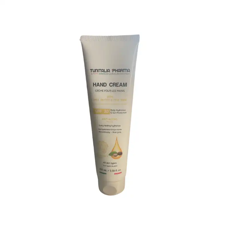 TUNITALIA créme à mains spf20 beurre de karite 100ml