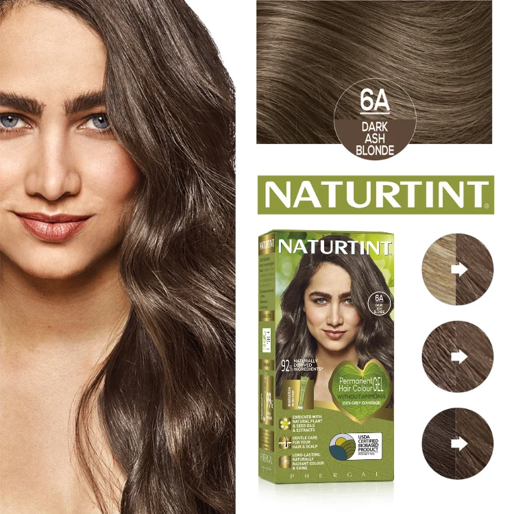 Naturtint Coloration Permanente 6A blond cendré clair 170ml