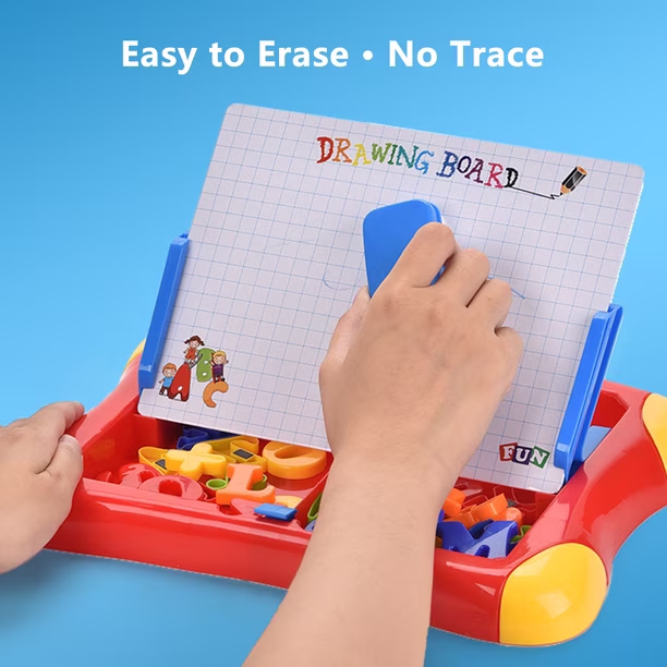 jouets : tableau éducatif en plastique lettre et chiffre Magnetic PM 3+ QJ5580