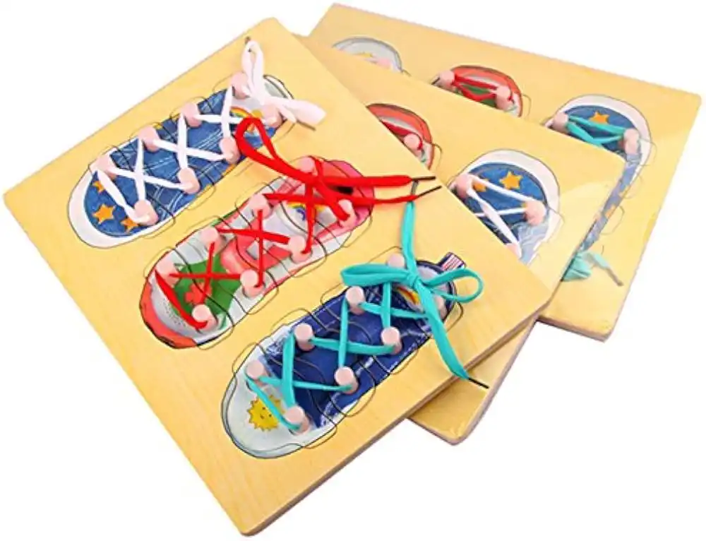 JOUET : PUZZLE CHAUSSURE EN BOIS