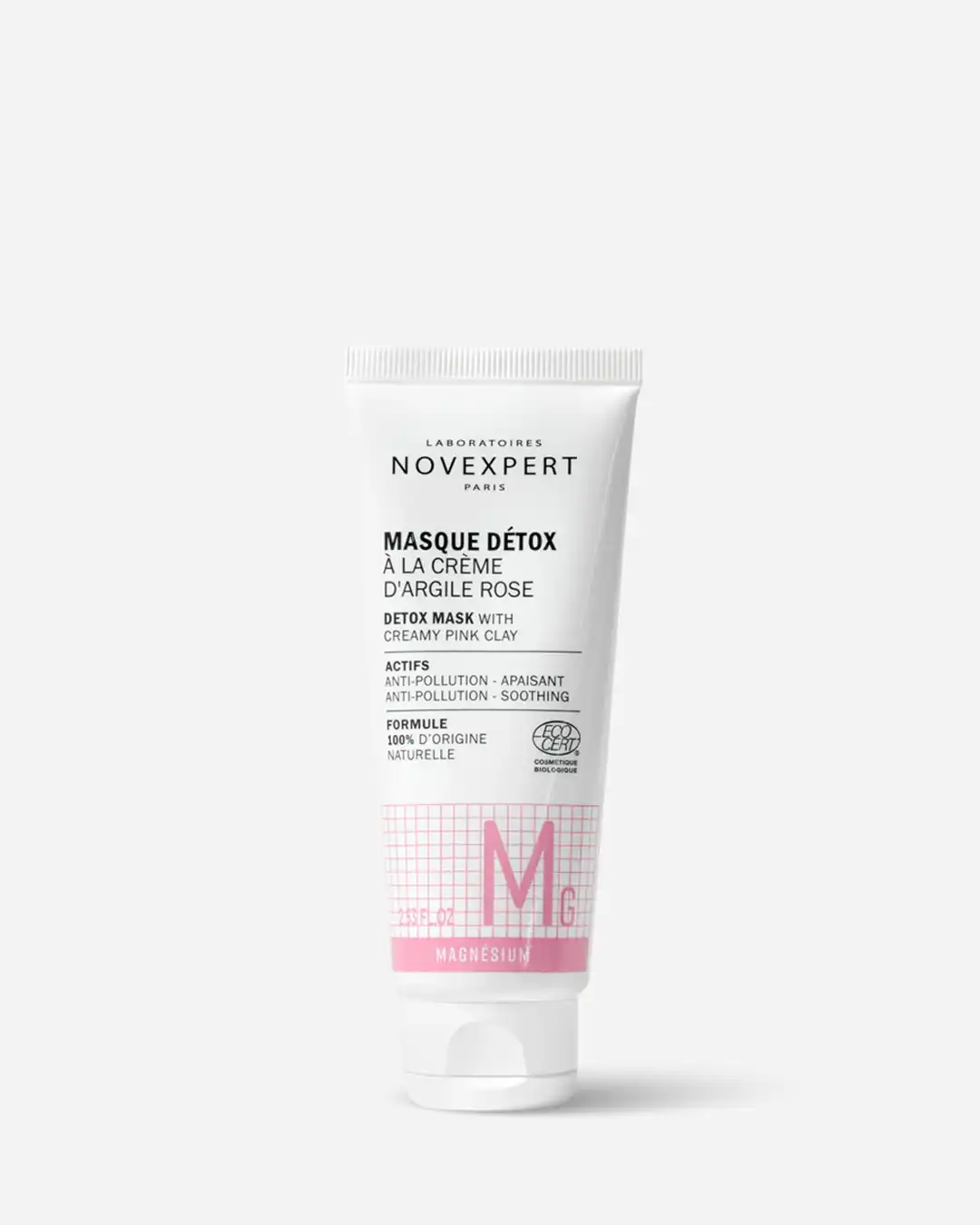 NOVEXPERT MASQUE DETOX A LA CREME D'ARGILE ROSE 75ML