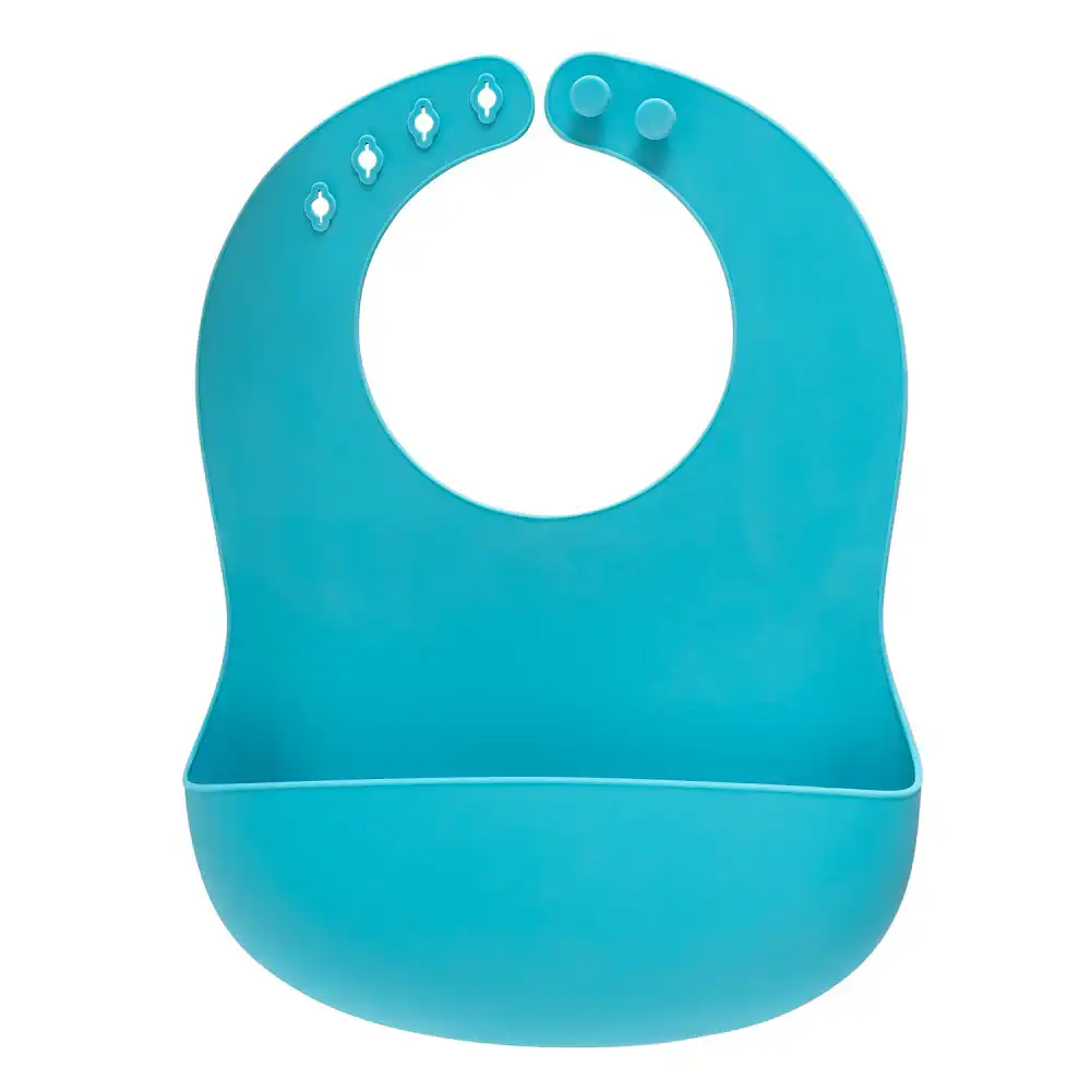 Canpol babies bavoir silicone vert avec poche 4M+ 51/030