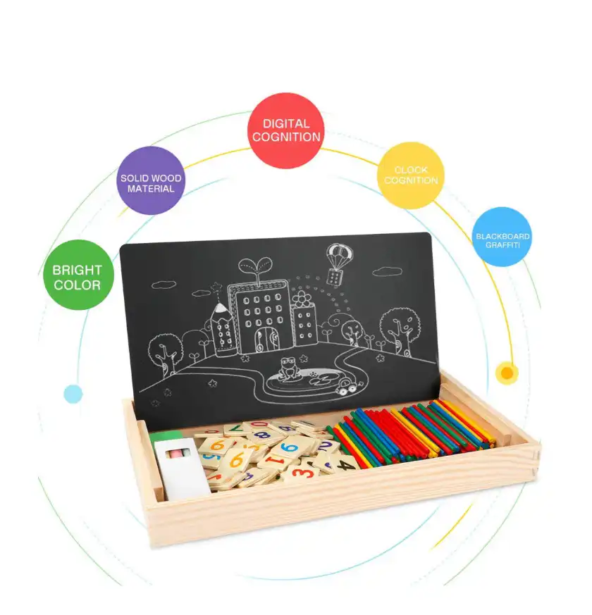 jouets : tableau double face educatif arithmetic 3+