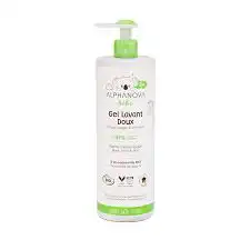 Alphanova Bébé Gel Lavant Doux Corps Visage et Cheveux 400ml