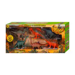 jouets : ensemble de dinosaures