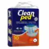 CLEAN PED COUCHE ADULTE MEDIUM 10PCS