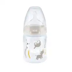NUK First choice Biberon Temperature controle GRIS 0-6M 150ML