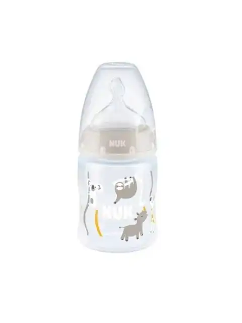 NUK First choice Biberon Temperature controle GRIS 0-6M 150ML