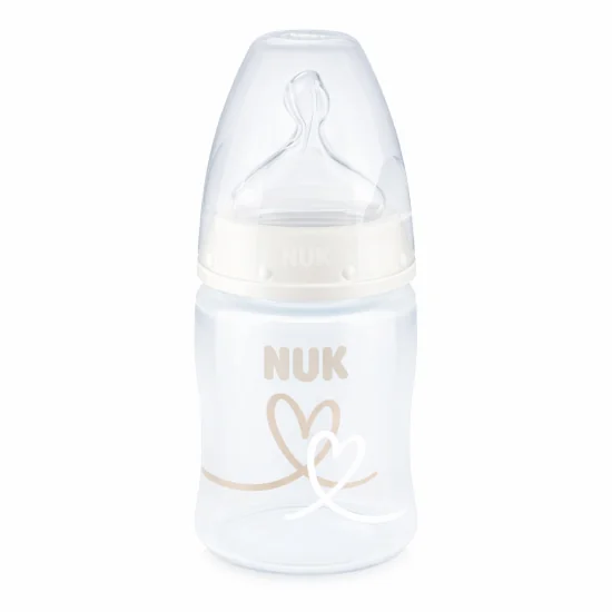 NUK First choice Biberon Temperature controle BLANC 0-6M 150ML