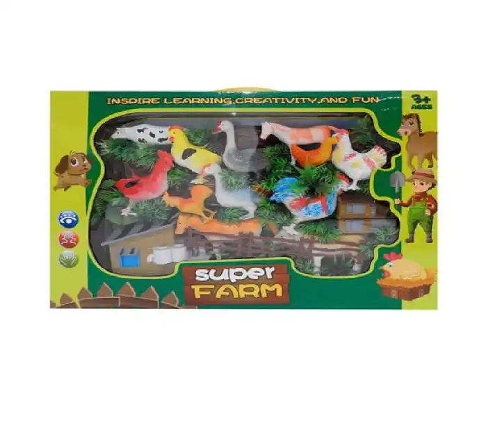 jouets : coffret animaux de la ferme super farm