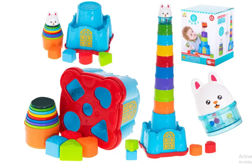 jouets : tour empliable et moulage de formes